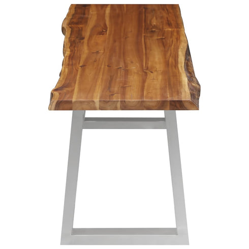 Rustika Rowe -  3 Piece Dining Set Solid Acacia Wood Brown